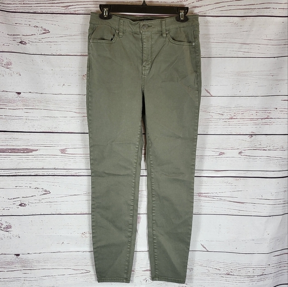 *3/$30* Buffalo David Britton High Rise Skinny Jeans Green  -6 - Picture 5 of 7